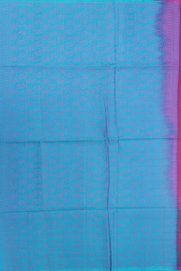 Soft Silk Saree In Berry Purple With Stripes Design