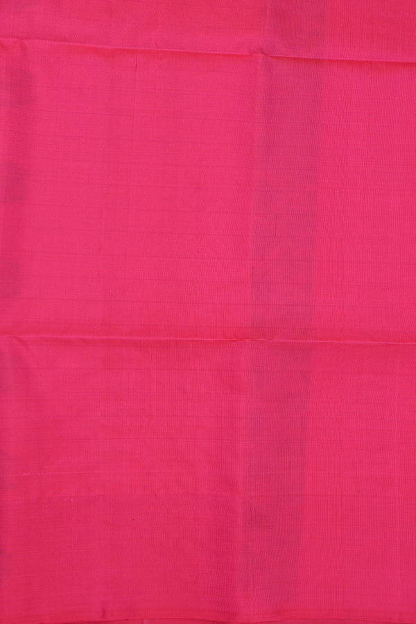 Soft Silk Saree In Pink Along Checks With Buttas