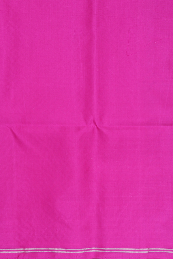 Soft Silk Saree In Midnight Blue With Stripes Design