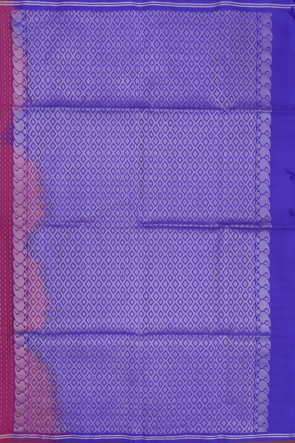 Soft Silk Saree In Purple With Stripes Design