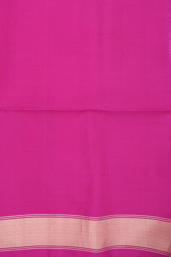 Soft Silk Saree In Indigo Blue With Stripes Design