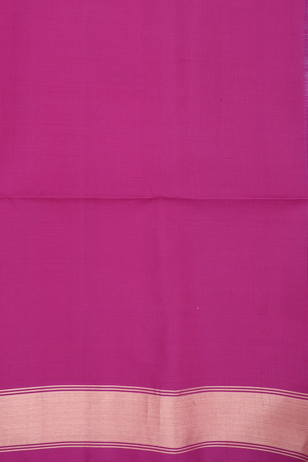 Soft Silk Saree In Indigo Blue With Stripes Design