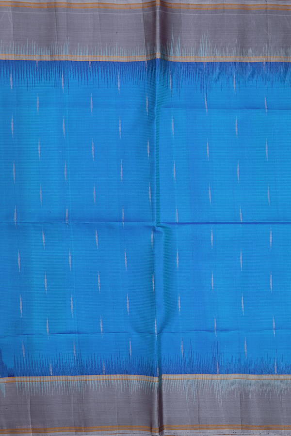 Soft Silk Saree In Indigo Blue With Malli Moggu Buttas