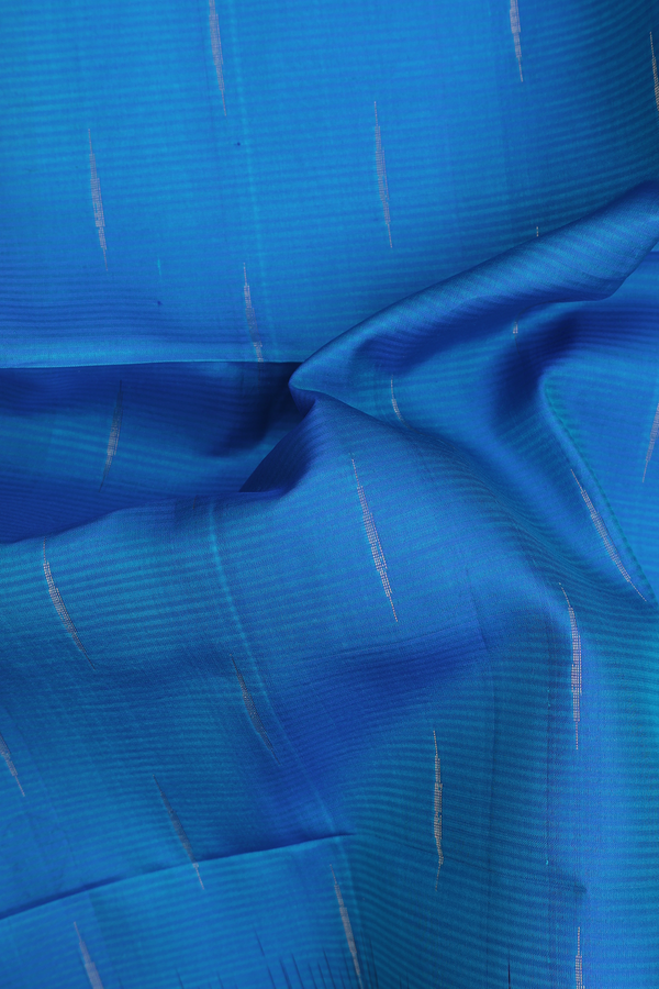 Soft Silk Saree In Indigo Blue With Malli Moggu Buttas