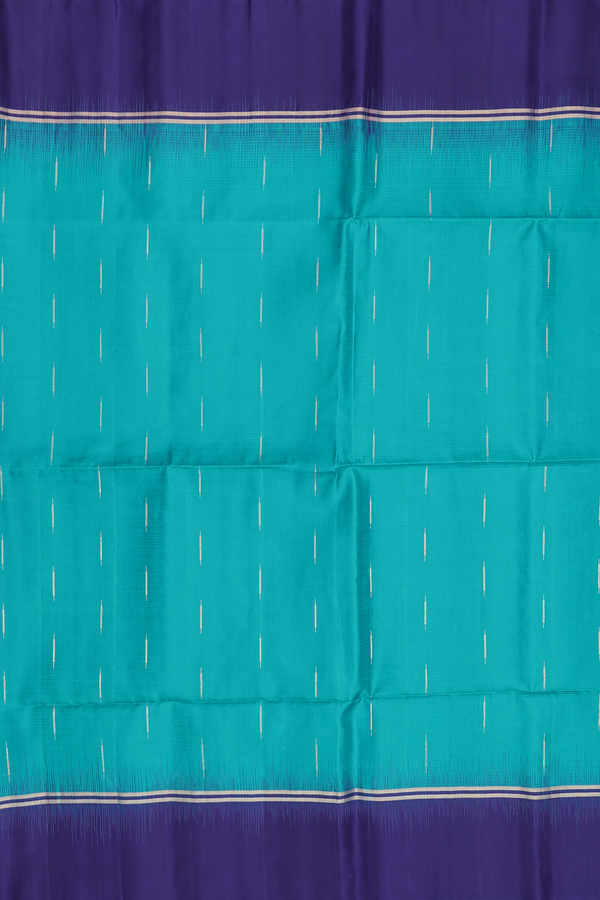 Soft Silk Saree In Peaock Blue With Malli Moggu Buttas