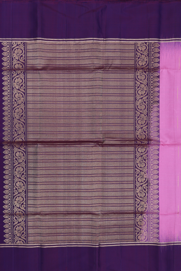 Soft Silk Saree In Pink With Zari Buttas