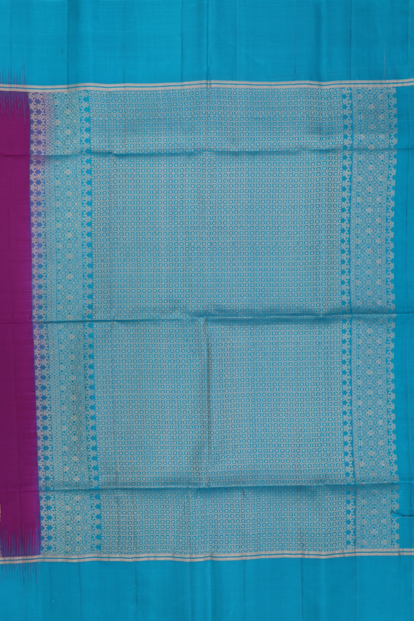 Soft Silk Saree In Grape Purple With Zari Buttas