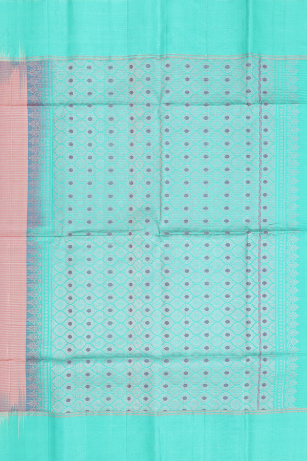 Soft Silk Saree In Orange With Zari Buttas