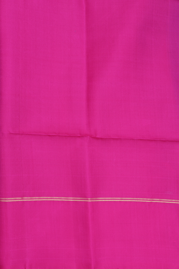 Soft Silk Saree In Deep Sky Blue With Zari Buttas