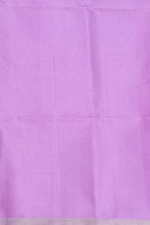 Soft Silk Saree In Lavender With Diamond Buttas