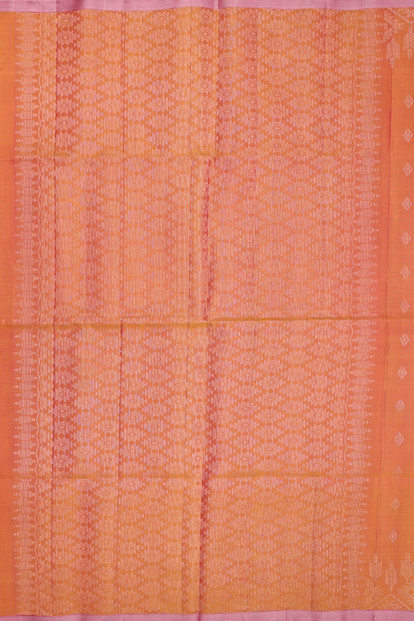 Soft Silk Saree In Dual Tone With Diamond Buttas
