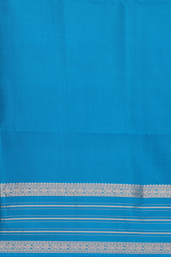 Soft Silk Saree In Rani Pink With Zari Buttas
