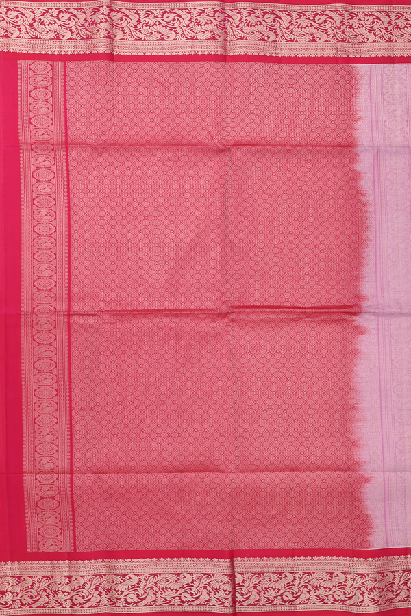 Soft Silk Saree In Off White With Floral Buttas