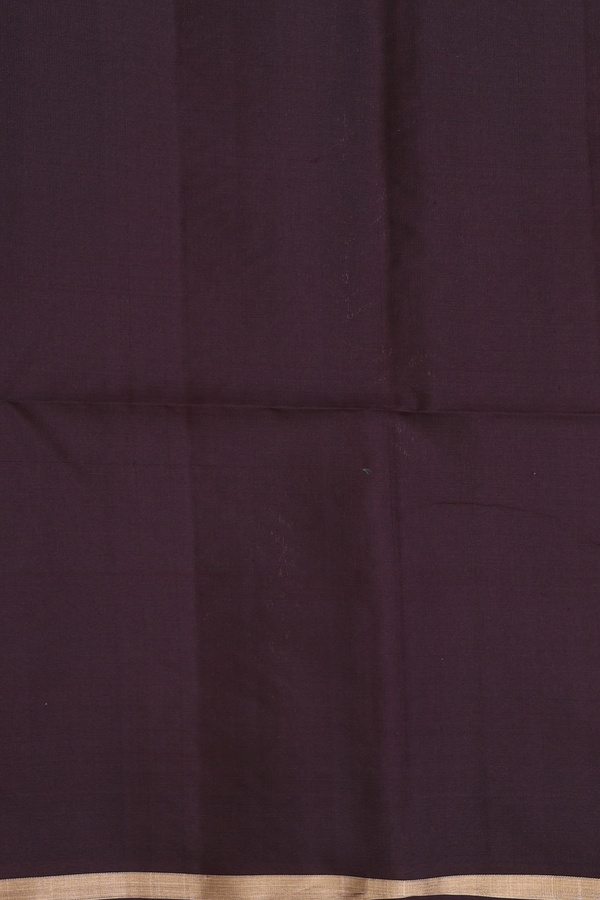Soft Silk Saree In Dark Oak Brown With Allover Design