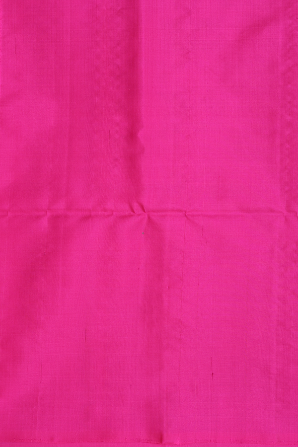 Soft Silk Saree In Rani Pink With Stripes Design