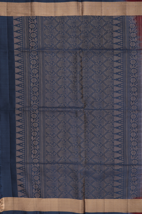 Soft Silk Saree In Red With Paisley Motifs