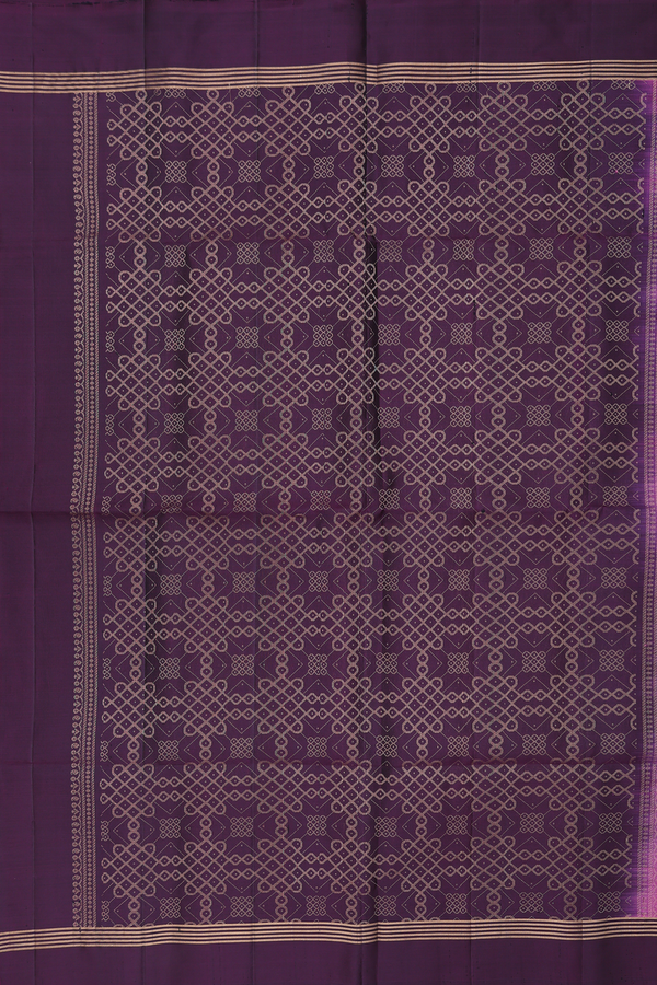 Soft Silk Saree In Pink With Kolam Buttas