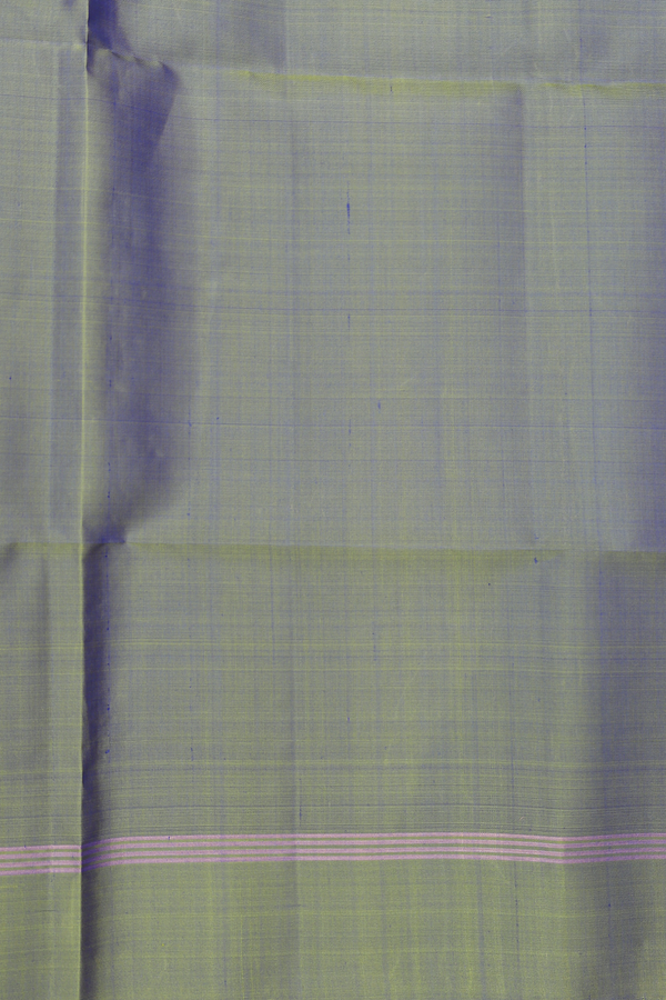 Soft Silk Saree In Indigo Blue With Kolam Buttas