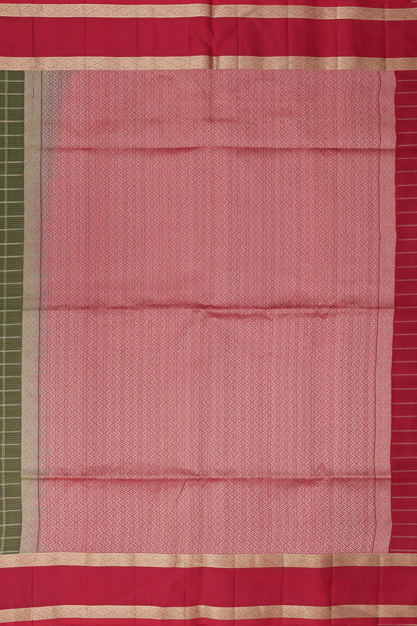 Soft Silk Saree Dual Tone With Checks Design