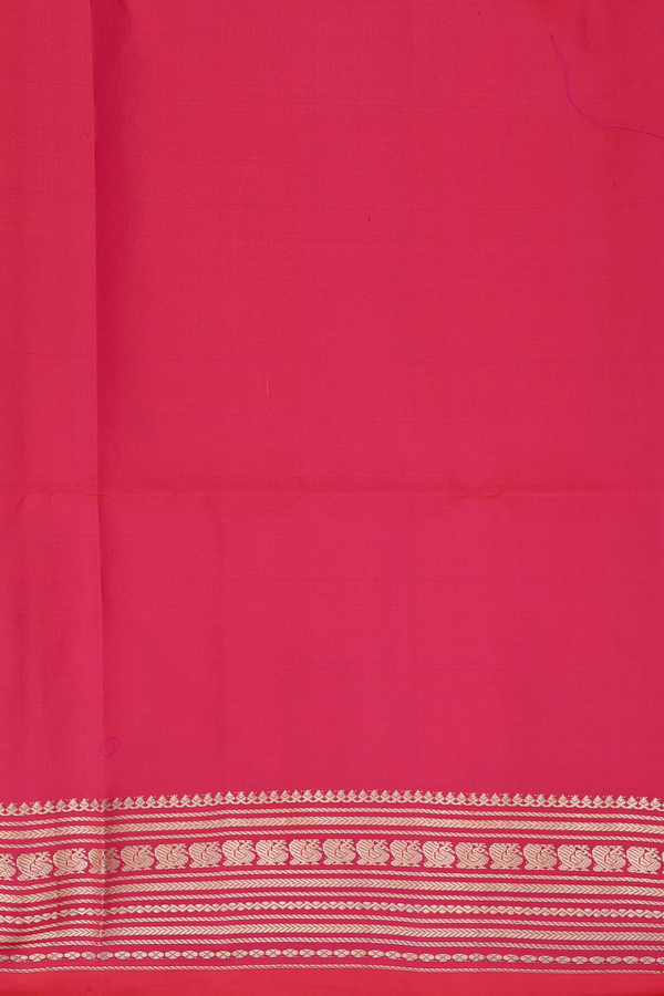 Soft Silk Saree In Peacock Blue With Floral Buttas