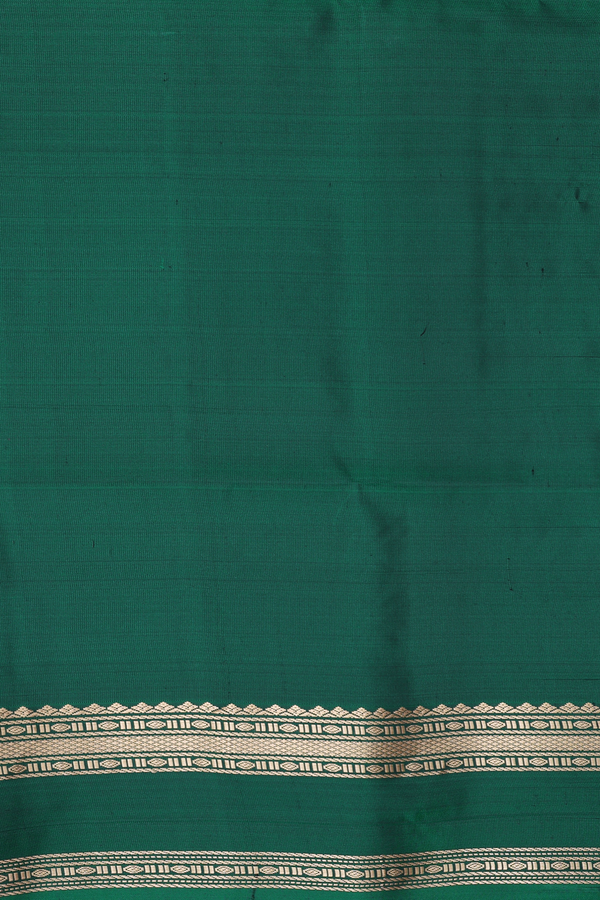 Soft Silk Saree In Olive Yellow With Checks Design