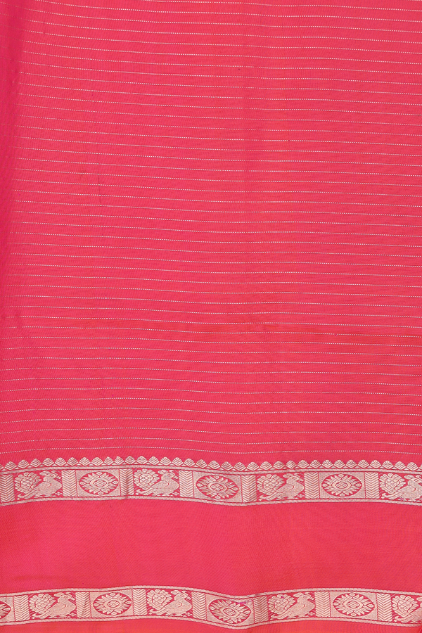 Soft Silk Saree In Green With Checks Design