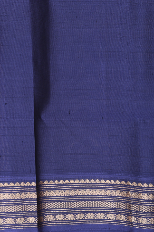Soft Silk Saree In Peach With Checks Design