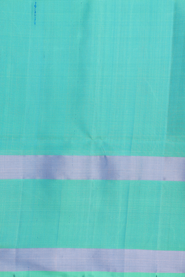 Soft Silk Saree In Royal Blue With Ikat Buttis