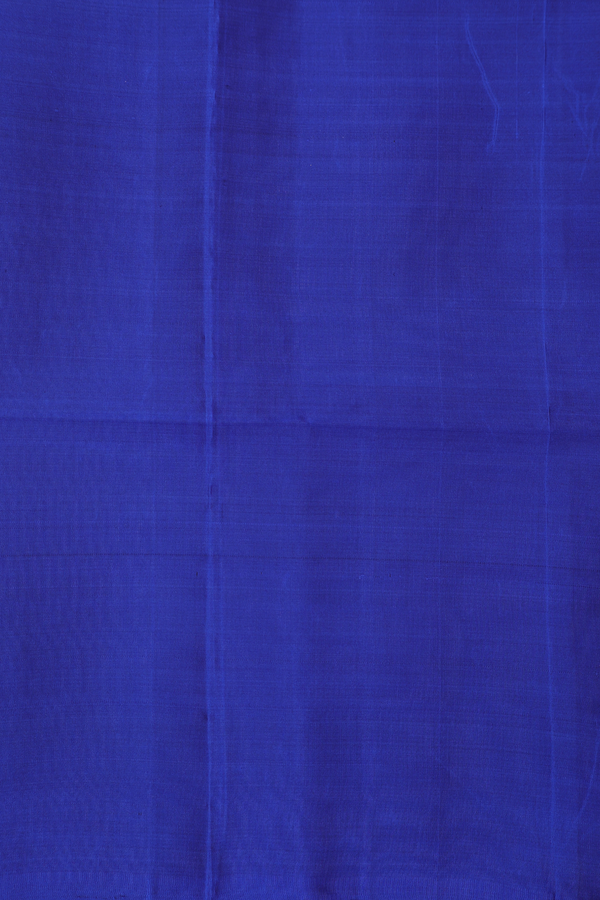 Soft Silk Saree In Blue With Stripes Design
