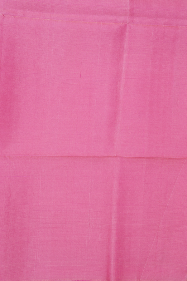 Soft Silk Saree In Blush Orange And Pink With Stripes Design