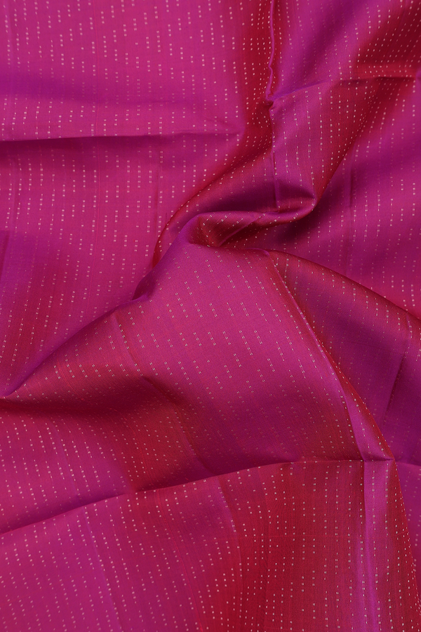 Soft Silk Saree In Deep Mulberry With Stripes Design