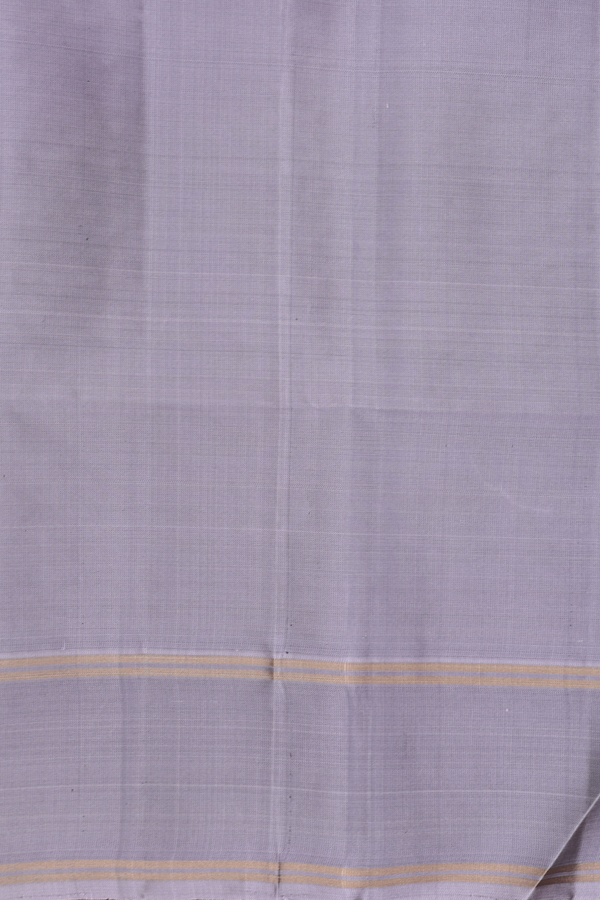 Soft Silk Saree In Royal Purple With Zari Buttas