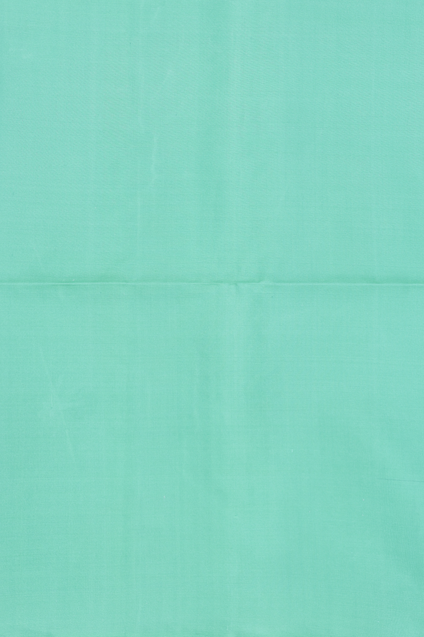Soft Silk Saree In Mint Green With Brocade Design