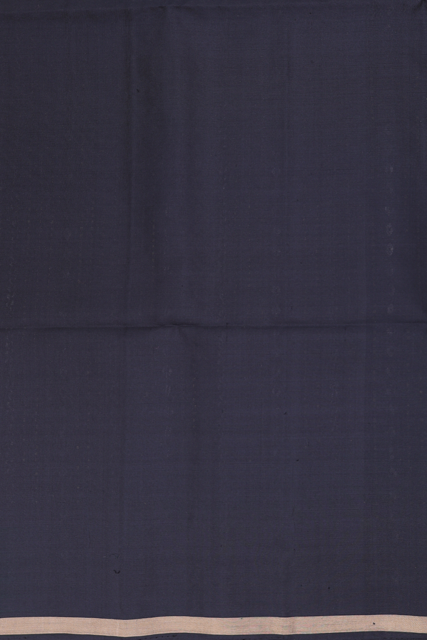Soft Silk Saree In Black With Stripes Design