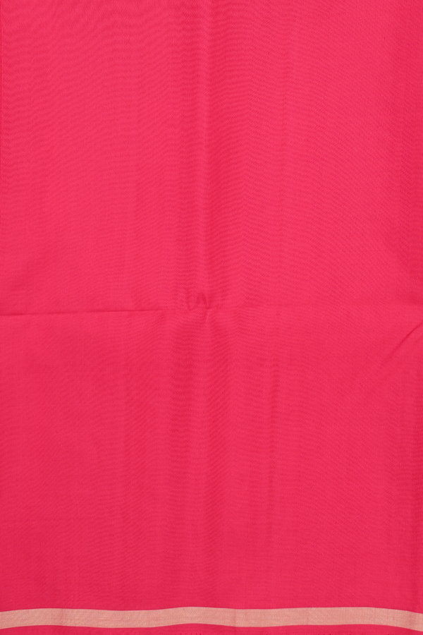 Soft Silk Saree In Scarlet Red With Stripes Design