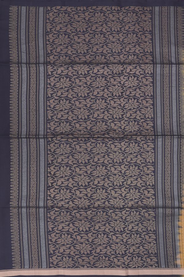 Soft Silk Saree In Golden Brown With Zari Buttas