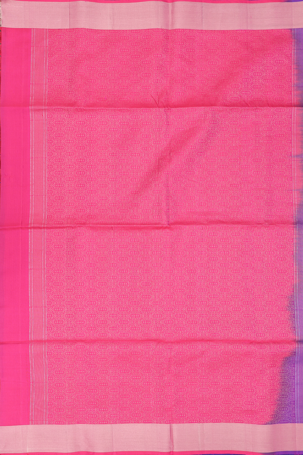 Soft Silk Saree In Royal Blue With Zari Buttas
