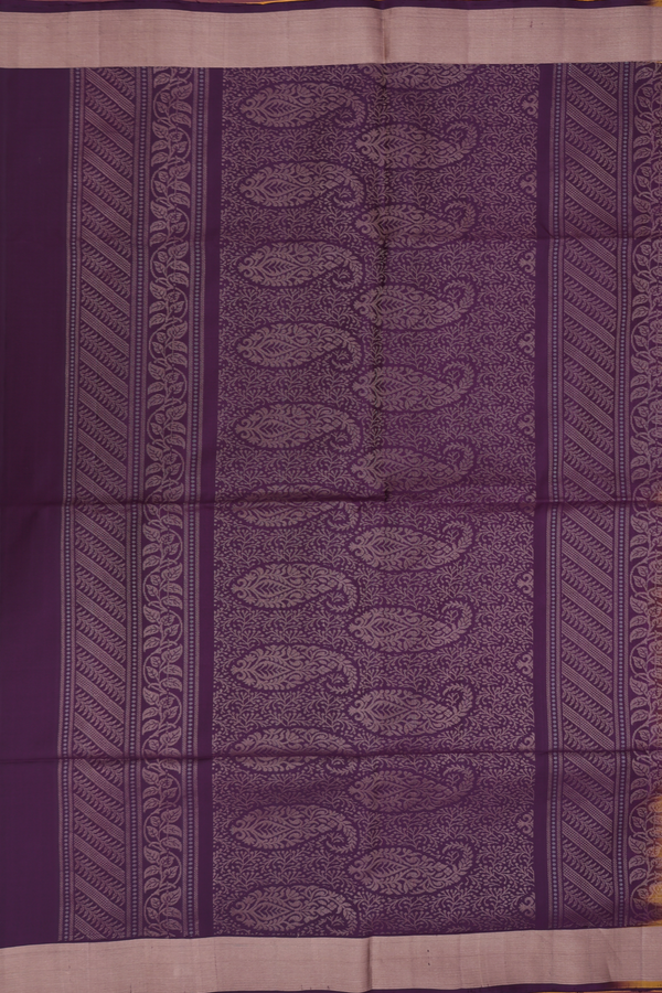 Soft Silk Saree In Yellow With Zari Buttas