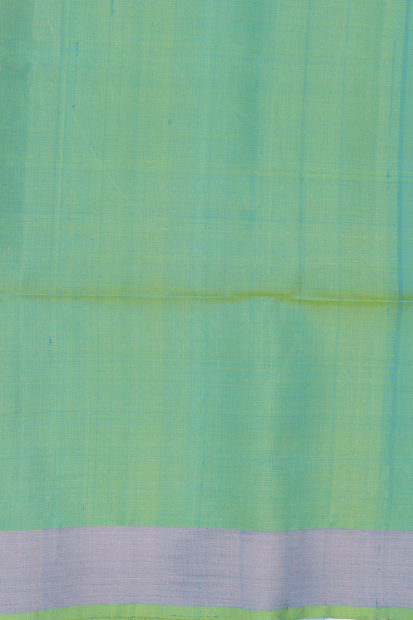 Soft Silk Saree In White With Zari Motifs