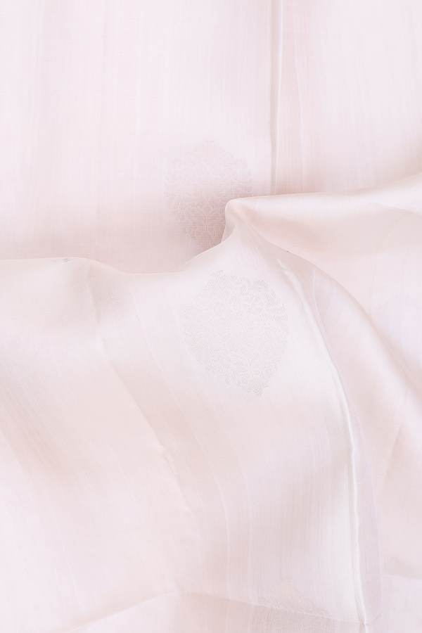 Soft Silk Saree In Ivory With Thilagam Motifs