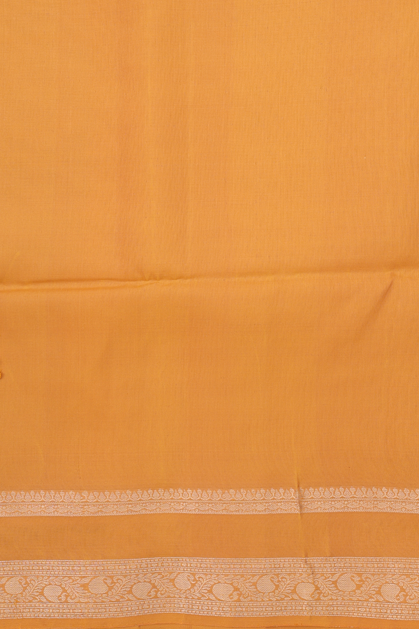 Soft Silk Saree In Black With Peacock Buttas