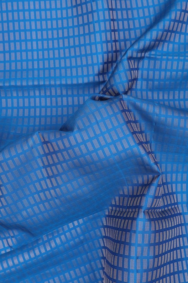 Soft Silk Saree In Teal Blue With Brocade Design