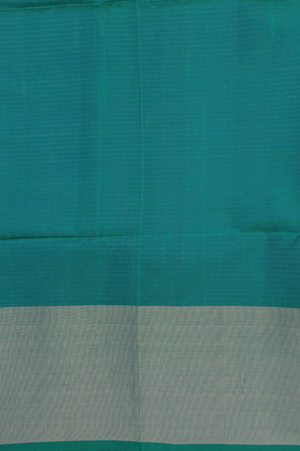 Soft Silk Saree In Green With Stripes Design
