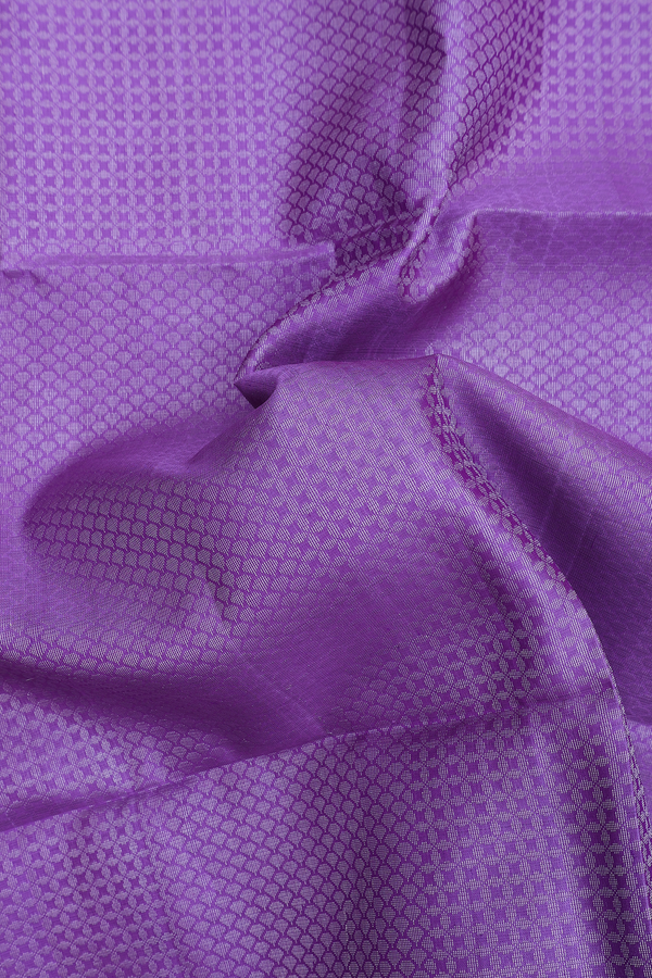 Soft Silk Saree In Light Purple With Brocade Design