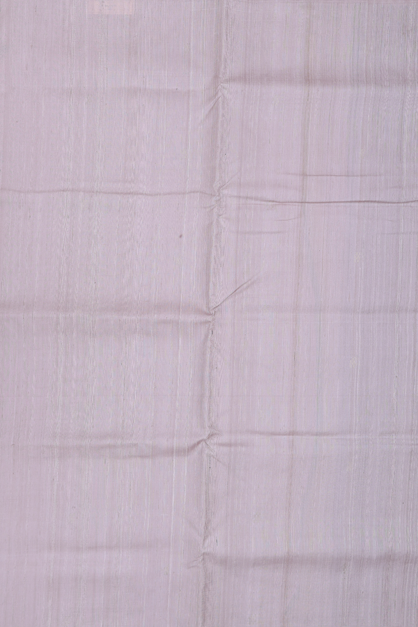 Raw Silk Saree In Dusty Brown With Zari Buttas