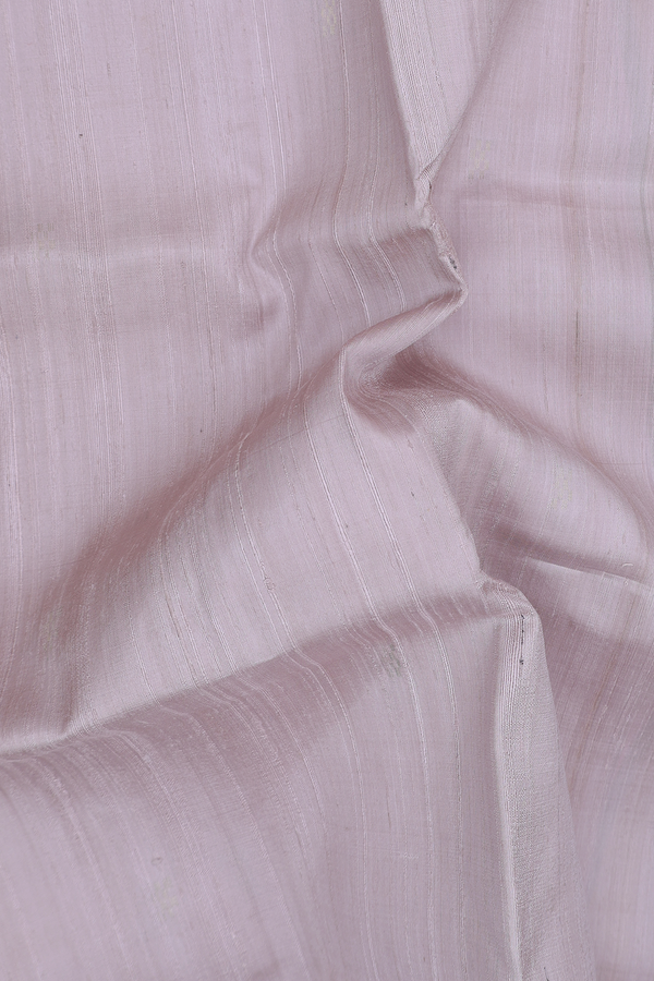 Raw Silk Saree In Dusty Brown With Zari Buttas
