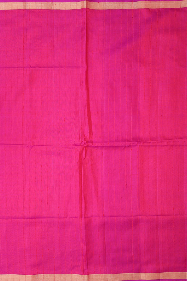 Soft Silk Saree In Pink With Self Stripes Design