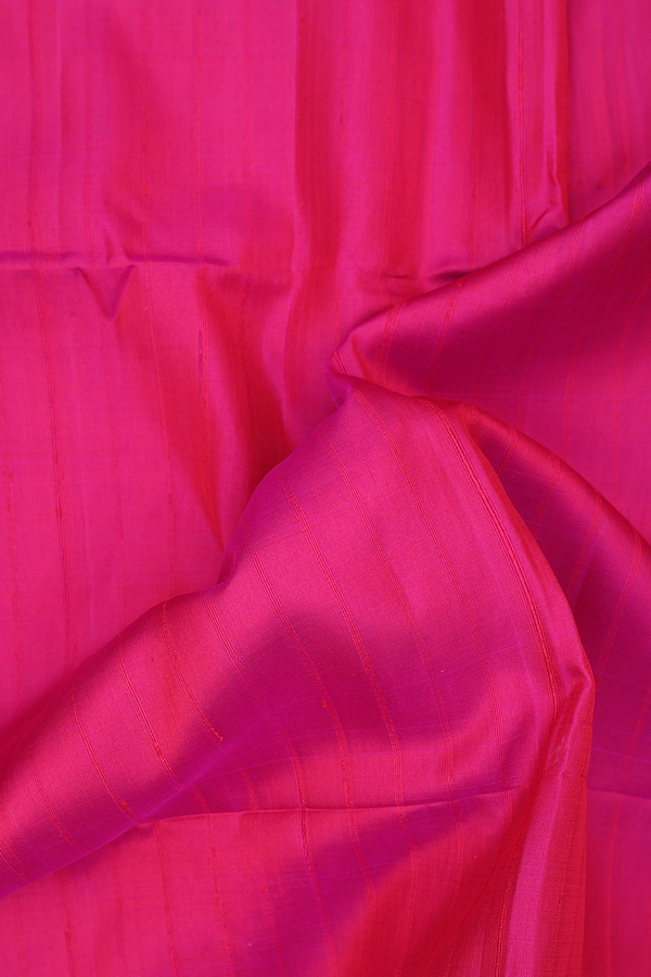 Soft Silk Saree In Pink With Self Stripes Design