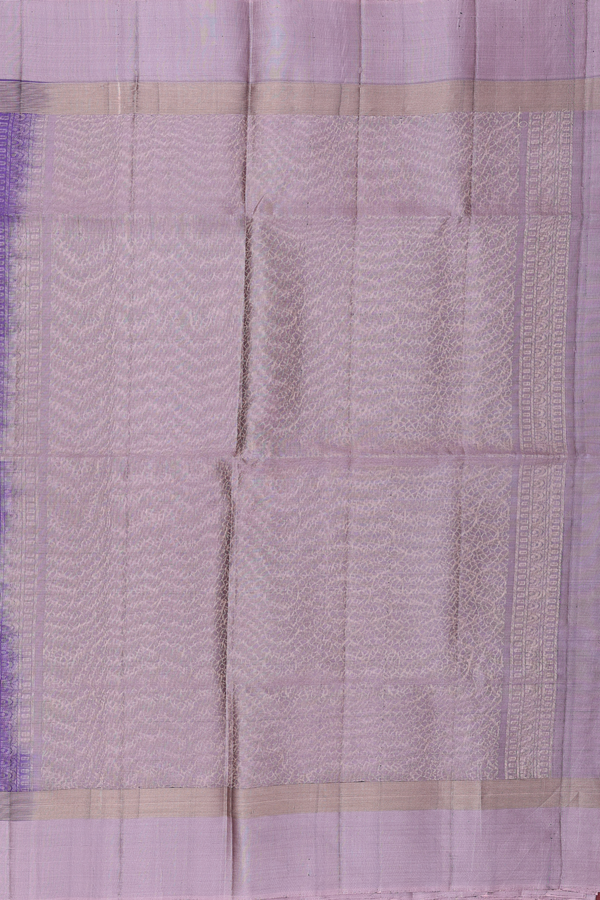 Soft Silk Saree In Blue With Zari Motifs