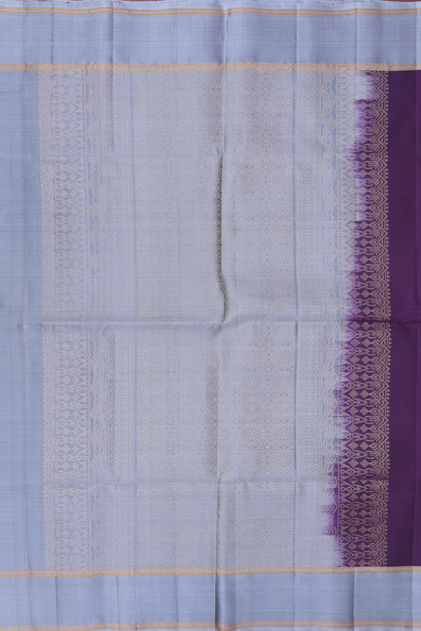 Soft Silk Saree In Regal Purple With Zari Motifs